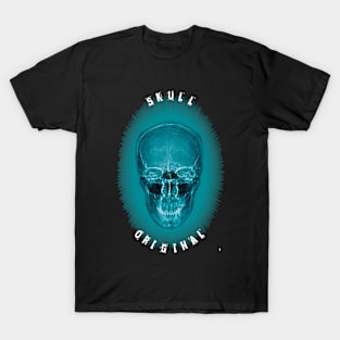 USG skull , coloured skull with inscription. T-Shirt